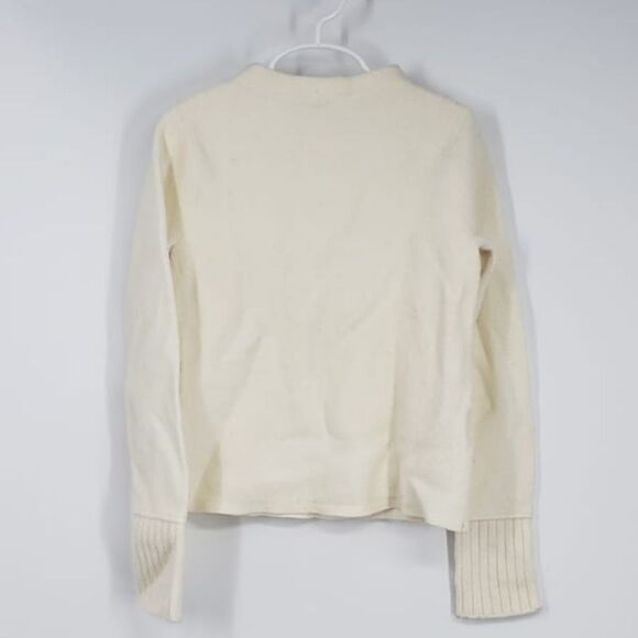 CLUB MONACO women's XXS ivory wool sweater (shrunk) - Picture 2 of 5
